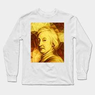 John Dryden Golden Portrait | John Dryden Artwork 9 Long Sleeve T-Shirt